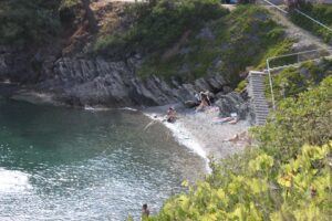 The small bay under the hotel